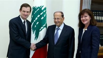 الرئيس اللبنانى لمسؤول أمريكى: نتمنى استئناف عملية ترسيم الحدود 
