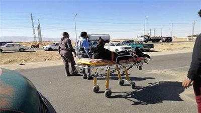 نجاة زوج وزوجتة من الموت ومصرع طفلهما فى حادث تصادم