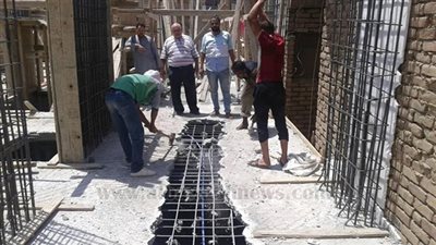 إزالة جزئية لعقار مكون من 7 طوابق متكررة بالشرابية