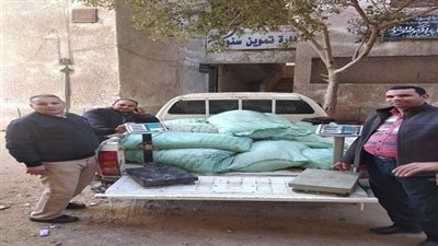 تموين الفيوم: ضبط ٦٥٠ كيلو دقيق مدعم قبل تهريبهم وبيعهم للسوق السوداء بمخابز بسنورس 