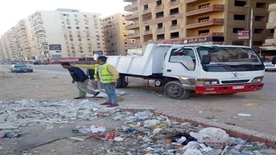 عبد الظاهر: رفـع المخلفات بشارع الخمسين بزهـراء المعادى