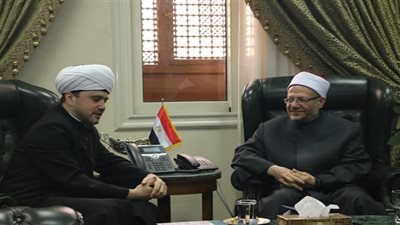 مفتي الجمهورية يستقبل وفدًا رفيع المستوى من مجلس شورى المفتين الروسي