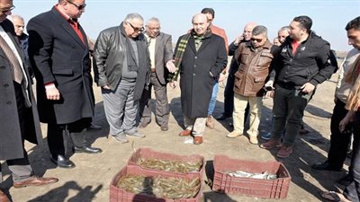 الفريق مُهاب مميش يتفقد مشروع الاستزراع السمكي للوقوف على مستجدات العمل وحجم الإنتاج