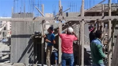 إيقاف أعمال بناء مخالف فى دار السلام