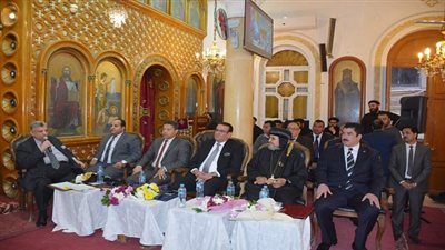 محافظ القليوبية  يحضر المؤتمر الجماهيري بمطرانية شبرا الخيمة 