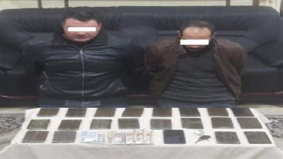 ضبط عاطلين بحوزتهما 20 طربة حشيش في أجا دقهلية
