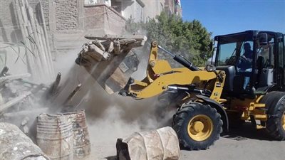 إزالة 9 حالات تعدي على املاك الدولة واسترداد مساحة 234 متر مربع بلاجون السويس