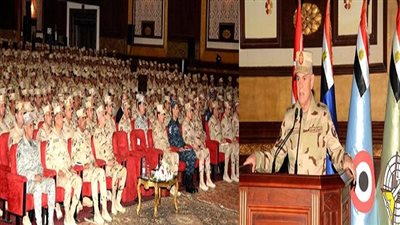 الفريق محمد فريد يتفقد عناصر تأمين المجري الملاحي لقناة السويس  