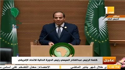 ننشر كلمة الرئيس السيسي خلال الجلسة الافتتاحية للقمة الثانية والثلاثين للاتحاد الأفريقي