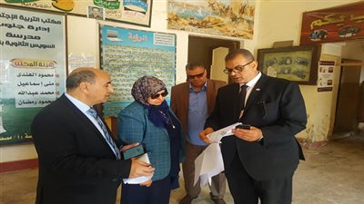 وكيل تعليم السويس تتابع اعمال حملة ١٠٠ مليون صحة