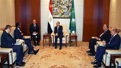 الرئيس السيسي يلتقي مع رئيس البنك الأفريقي للتنمية