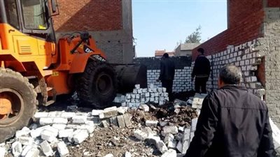 إزالة 42 حالة تعدى على الاراضى بالغربية