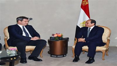 الرئيس السيسي يستقبل رئيس وزراء ولاية بافاريا