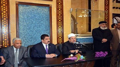 جمعة ومرزوق يفتتحان المسجد الكبير بالخصوص بالجهود الذاتية بتكلفة 5 مليون جنيه