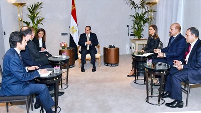 الرئيس يستقبل الرئيس التنفيذى لمجموعة تيسنكروب العالمية