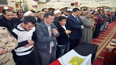 مرزوق يشارك في تشييع جنازة شهيدي القليوبية ابناء مدينة الخصوص و قرية الدير التابعة لمركز طوخ