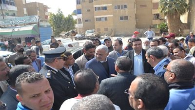  بالصور.. محافظ السويس يعلن بدء تطوير وتجميل منطقة مساكن شل