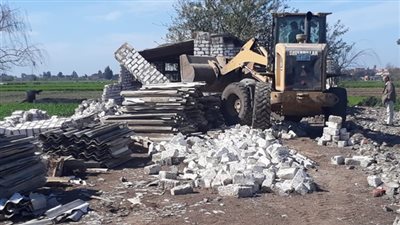 إزالة 51 حالة تعدى ومخالفة بناء فى المهد خلال إسبوع بقرى ومدن الغربية