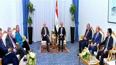 الرئيس السيسي يستقبل رئيس المفوضية الأوروبية