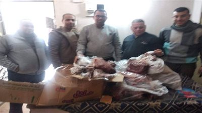 تموين الفيوم: ضبط ١١٩ كيلو كبده مجمده فاسده ونصف طن أرز بسنورس 