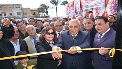 بالصور..شاروبيم ومحرز يفتتحان وحدة الطب البيطري بمنشأة عبد القادر بالدقهليه