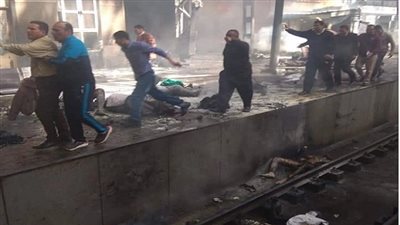 وصول 11 جثمانا من ضحايا حادث محطة مصر إلى مشرحة زينهم