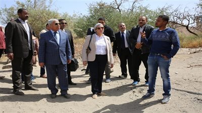 وزيرة البيئة تتفقد أعمال تطوير محمية سالوجا وغزال بأسوان 