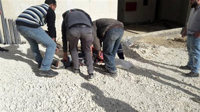 سقوط عامل من إحدى العمارات السكنية بطنطا 