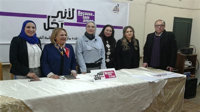 الفنون الجميلة بجامعة حلوان تشارك في حملة المجلس القومي للمرأة 