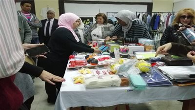 نشر ثقافة التكافل في معرض الخير الثالث بجامعة حلوان