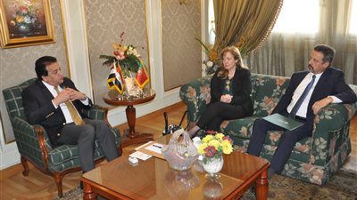 وزير التعليم العالى يستقبل سفيرة البرتغال بالقاهرة