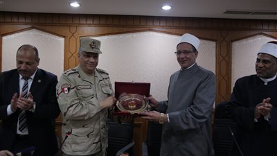 وكيل الأزهر يستقبل وفدًا من دارسي  أكاديمية ناصر العسكرية العليا 