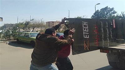 حملة مكبرة لإزالة الإشغالات والمخالفات بمساكن الكندى بالمعادى الجديدة