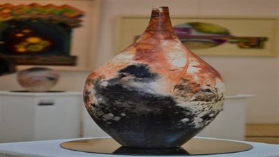 إفتتاح معرض خزفيات الحريق بكلية التربية الفنية بحلوان