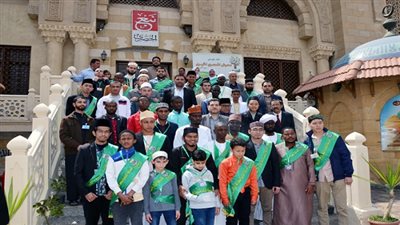 زيارة الوفود الدولية المشاركة بمسابقة الأوقاف العالمية للقرآن الكريم لمسجد الشيخ محمود خليل الحصري
