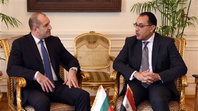 رئيس الوزراء يبحث مع رئيس بلغاريا سبل تعزيز العلاقات الثنائية