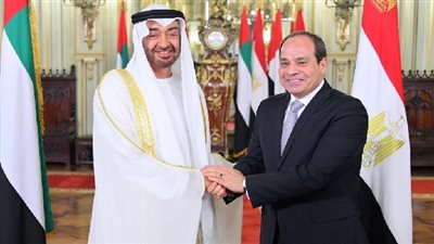 الرئيس السيسي يستقبل ولى عهد أبو ظبى بقصر رأس التين 