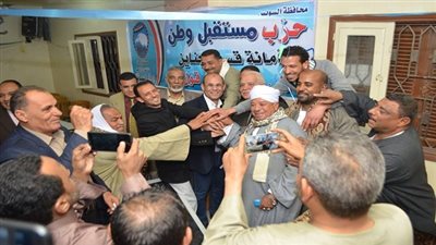 بالصور.. مستقبل وطن  بالسويس يواصل مؤتمراته حول اهمية التعديلات الدستورية