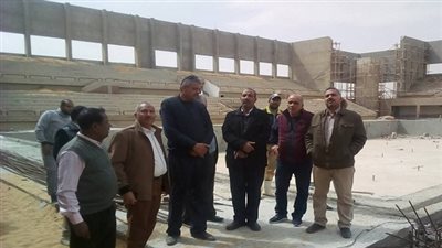  سكرتير عام المحافظة يتفقد أعمال التطوير باستاد السويس الرياضي