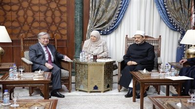 الإمام الأكبر.. مباحثات موسعة مع الأمين العام للأمم المتحدة