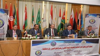 فعاليات مؤتمر تطوير القدرات التنافسية للبحث العلمى فى مصر والوطن العربي بجامعة المنصورة