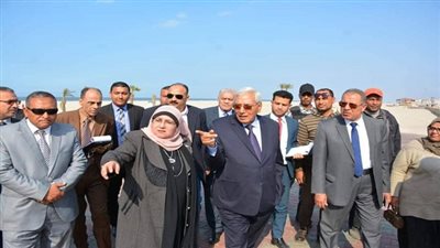 محافظ الدقهلية من شاطئ جمصه: حق انتفاع حتى 25 سنة لخدمات الشاطئ