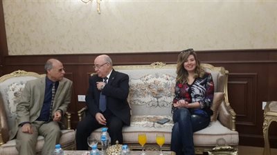 رانيا فريد شوقي واحمد فؤاد سليم ونضال الشافعي في احتفال جامعة بدر بافتتاح مهرجانها السنوى