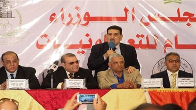 عبد الظاهر وراتب وعبد القوى فى اكبر مؤتمر للتعاونيات لدعم التعديلات الدستورية