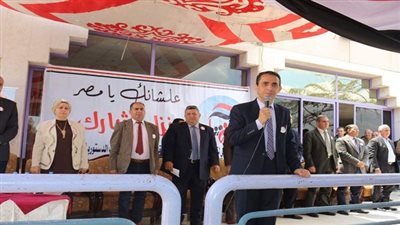 مؤتمر شعبي بنادى النيل  لتوعية العاملين بجامعة المنصورة وأسرهم بالاستحقاقات الدستورية والمشاركة الايجابية 