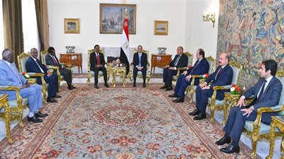الرئيس عبد الفتاح السيسي يستقبل الرئيس الصومالي