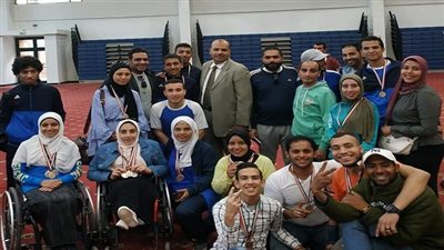 جامعه حلوان تحصد 20 ذهبية و17 فضية و 11 برونزية في بطوله اليوم الرياضي