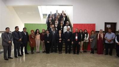 جامعة السويس تستقبل لجنة اختيار المتطوعين  فى تنظيم بطولة امم افريقية