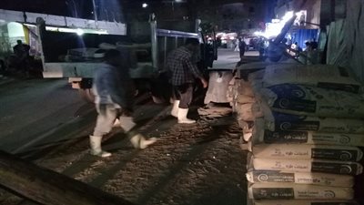 إيقاف اعمال مبانى مخالفة بشارع المدابغ بالبساتين