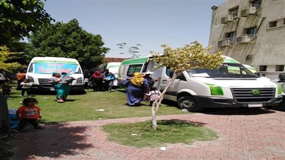 رئيس حي البساتين يتفقد القافلة الطبية للرعاية الصحية بمركز شباب عزبة النصر